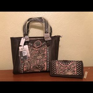 Montana West Tote and matching Wallet